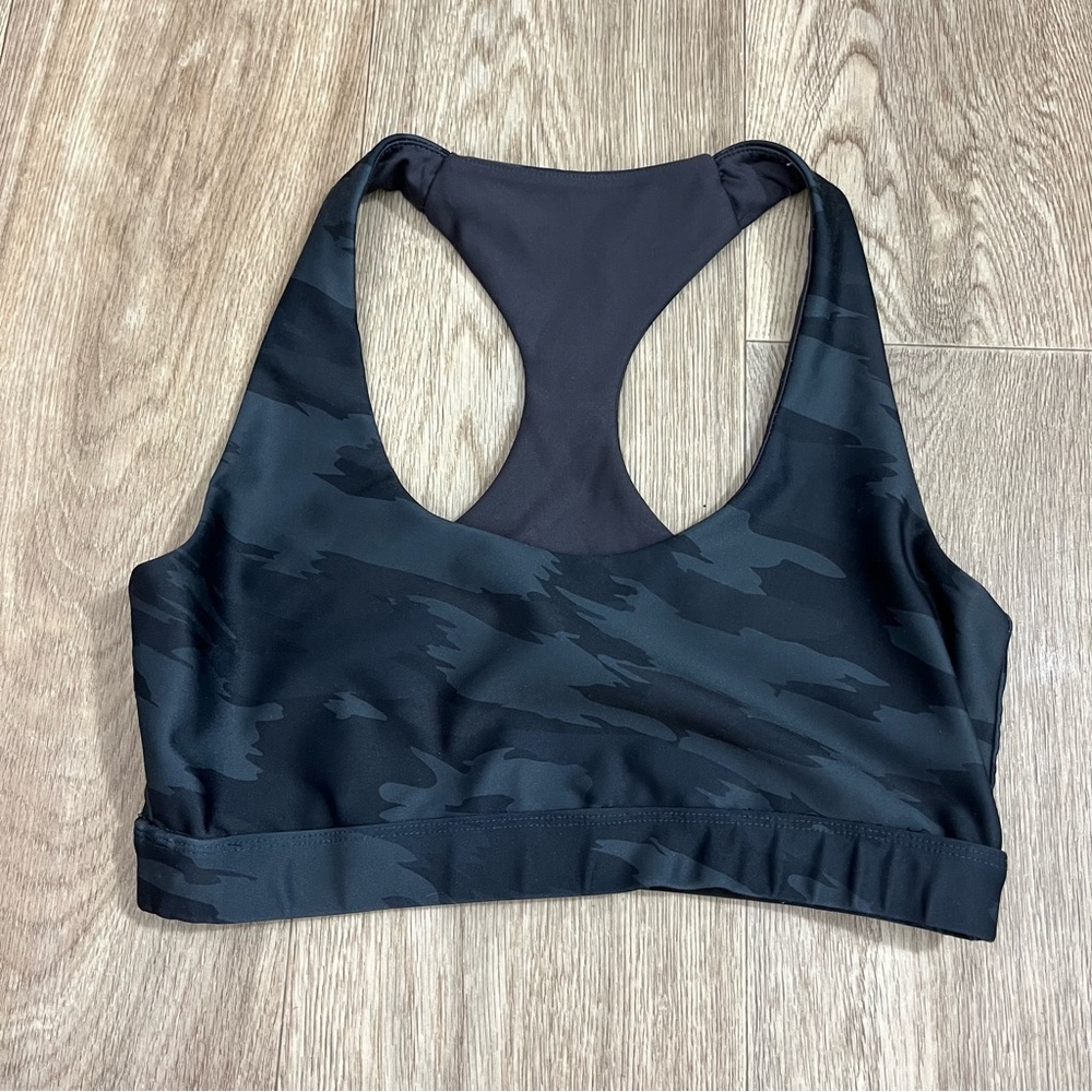 Soul Cycle Camo Sports Bra Racerback Compression